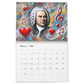 Johann Sebastian Bach Portretten: Kunstwerken 2026 Kalender (Feb 2027)