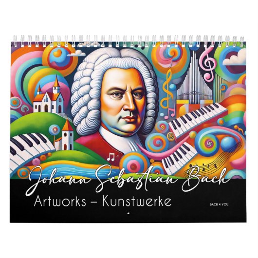 Johann Sebastian Bach portretten: kunstwerken Kalender (Hoes)
