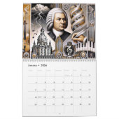 Johann Sebastian Bach portretten: kunstwerken Kalender (Jan 2026)