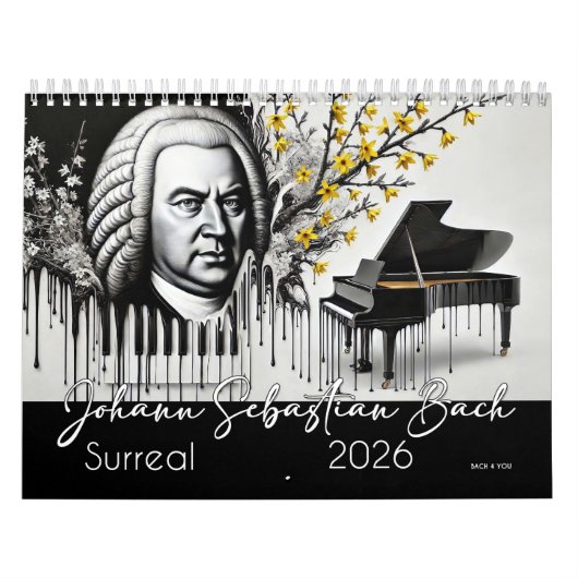 Johann Sebastian Bach Portretten: Surrealistisch 2 Kalender (Hoes)