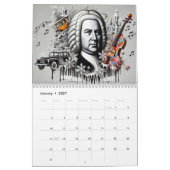 Johann Sebastian Bach Portretten: Surrealistisch 2 Kalender (Jan 2027)