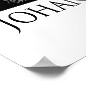 Johann Sebastian Bach Poster (Hoek)