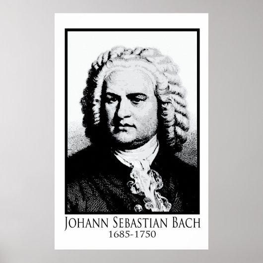 Johann Sebastian Bach Poster (Voorkant)