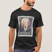 Johann Sebastian Bach  postzegel T-shirt (Voorkant)