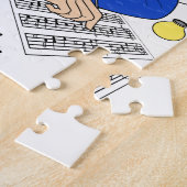 Johann Sebastian Bach Puzzle für Kinder Legpuzzel (Zijkant)
