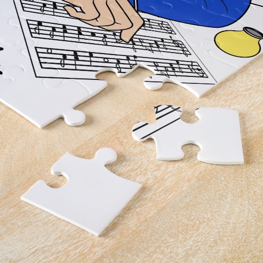 Johann Sebastian Bach Puzzle für Kinder Legpuzzel (Zijkant)