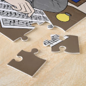 Johann Sebastian Bach Puzzle für Kinder Legpuzzel (Zijkant)