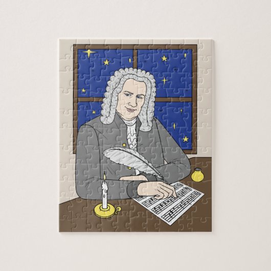 Johann Sebastian Bach Puzzle für Kinder Legpuzzel (Verticaal)