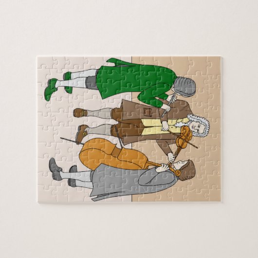 Johann Sebastian Bach Puzzle für Kinder Legpuzzel (Horizontaal)