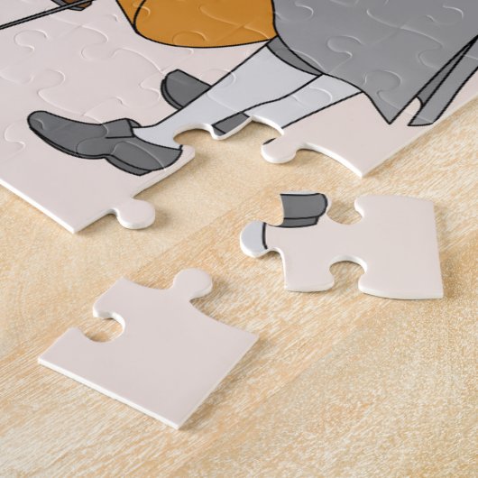 Johann Sebastian Bach Puzzle für Kinder Legpuzzel (Zijkant)