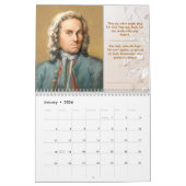 Johann Sebastian Bach - Quotes/Tributes, 2026 Kalender (Jan 2026)