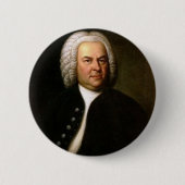 Johann Sebastian Bach Ronde Button 5,7 Cm (Voorkant)