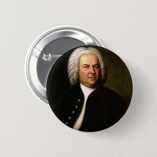 Johann Sebastian Bach Ronde Button 5,7 Cm (Voorkant /achterkant)