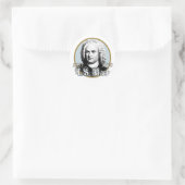 Johann Sebastian Bach Ronde Sticker (Tas)