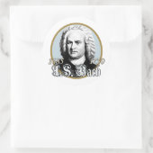 Johann Sebastian Bach Ronde Sticker (Tas)