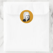 Johann Sebastian Bach Ronde Sticker (Tas)