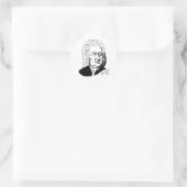 Johann Sebastian Bach Ronde Sticker (Tas)