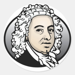 Johann Sebastian Bach Ronde Sticker