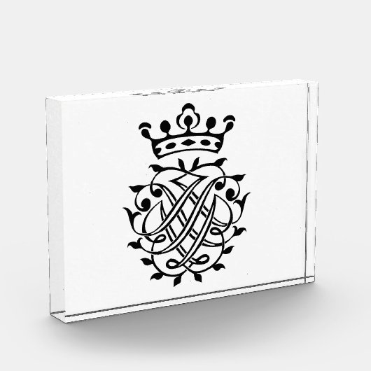 Johann Sebastian Bach Seal Crest Monogram Insignia Fotoblokken (Links)