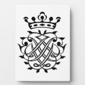 Johann Sebastian Bach Seal Crest Monogram Insignia Fotoplaat (voorkant)