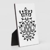 Johann Sebastian Bach Seal Crest Monogram Insignia Fotoplaat (Zijkant)