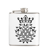 Johann Sebastian Bach Seal Crest Monogram Insignia Heupfles (Voorkant)