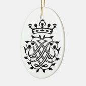 Johann Sebastian Bach Seal Crest Monogram Insignia Keramisch Ornament (Links)