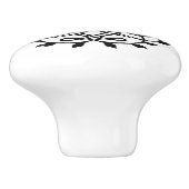 Johann Sebastian Bach Seal Crest Monogram Insignia Keramische Knop (Zijkant)