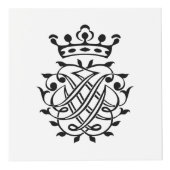 Johann Sebastian Bach Seal Crest Monogram Insignia Kubus (Rechts)