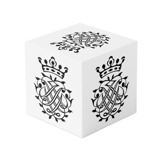 Johann Sebastian Bach Seal Crest Monogram Insignia Kubus (Achter hoekig)