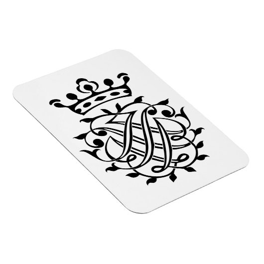 Johann Sebastian Bach Seal Crest Monogram Insignia Magneet (Rechterzijde)