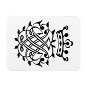Johann Sebastian Bach Seal Crest Monogram Insignia Magneet (Horizontaal)