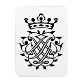Johann Sebastian Bach Seal Crest Monogram Insignia Magneet (Verticaal)