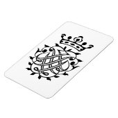 Johann Sebastian Bach Seal Crest Monogram Insignia Magneet (Linkerzijde)
