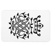 Johann Sebastian Bach Seal Crest Monogram Insignia Magneet (Horizontaal)