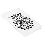 Johann Sebastian Bach Seal Crest Monogram Insignia Magneet (Rechterzijde)