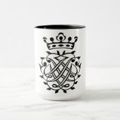 Johann Sebastian Bach Seal Crest Monogram Insignia Mok (Midden)