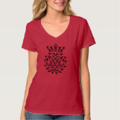 Johann Sebastian Bach Seal Crest Monogram Insignia T-shirt (Voorkant)