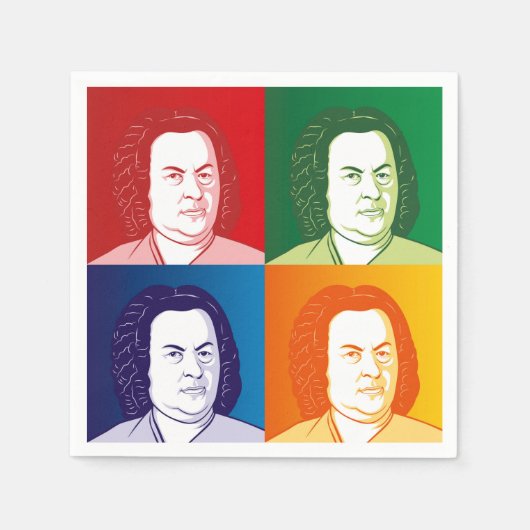 Johann Sebastian Bach Servietten Servetten (Voorkant)