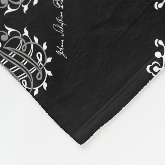 Johann Sebastian Bach Siegel Fleece Deken (Hoek)