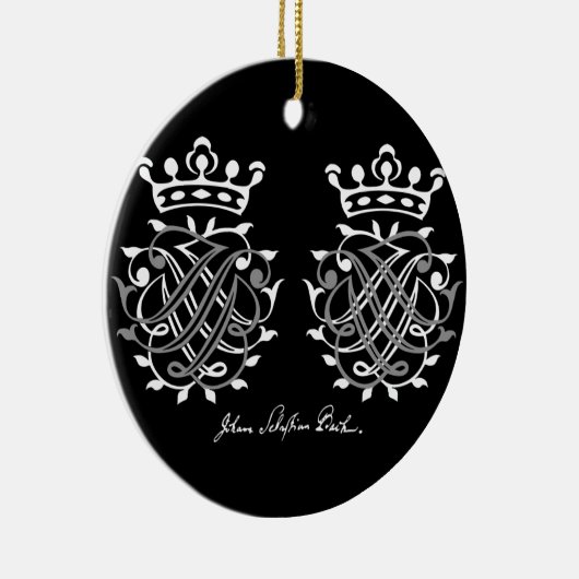 Johann Sebastian Bach Siegel Keramisch Ornament (Rechts)