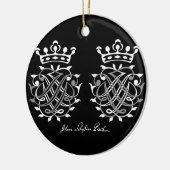 Johann Sebastian Bach Siegel Keramisch Ornament (Links)