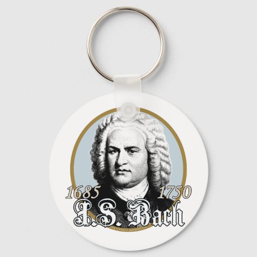 Johann Sebastian Bach Sleutelhanger (Voorkant)