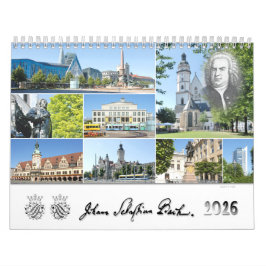 Johann Sebastian Bach Steden en plaatsen, 2026 Kalender