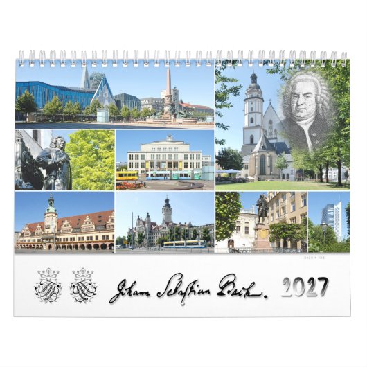 Johann Sebastian Bach Steden & Plaatsen 2027, Kalender (Hoes)