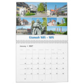 Johann Sebastian Bach Steden & Plaatsen 2027, Kalender (Jan 2027)