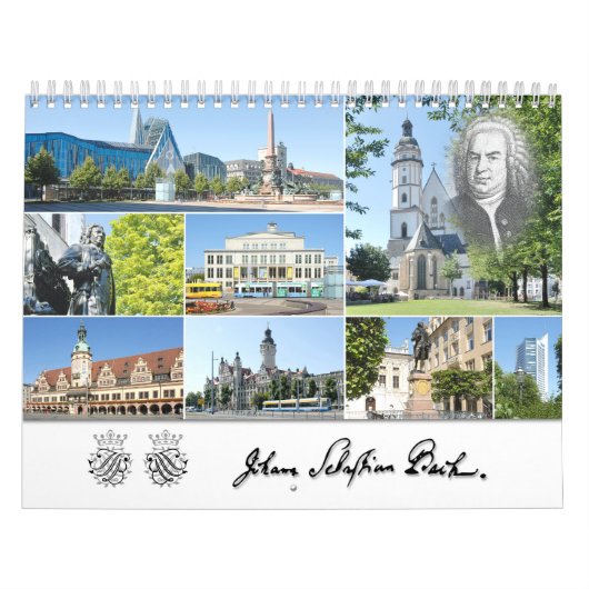 Johann Sebastian Bach Steden & Plaatsen Kalender (Hoes)