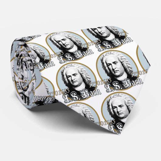 Johann Sebastian Bach Stropdas (Opgerold)