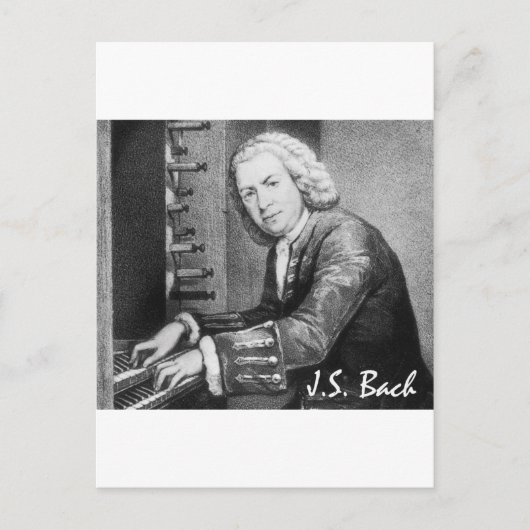 Johann Sebastian Bach Stuff Briefkaart (Voorkant)