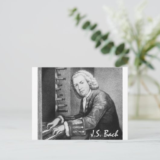 Johann Sebastian Bach Stuff Briefkaart (Staand voorkant)